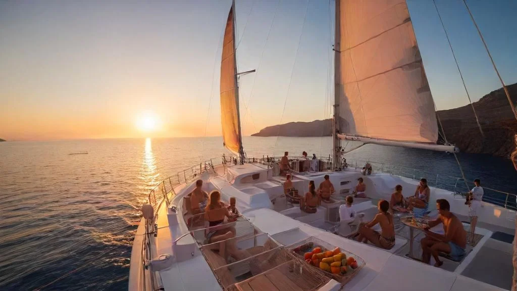 Rejs Katamaranem po Kalderze