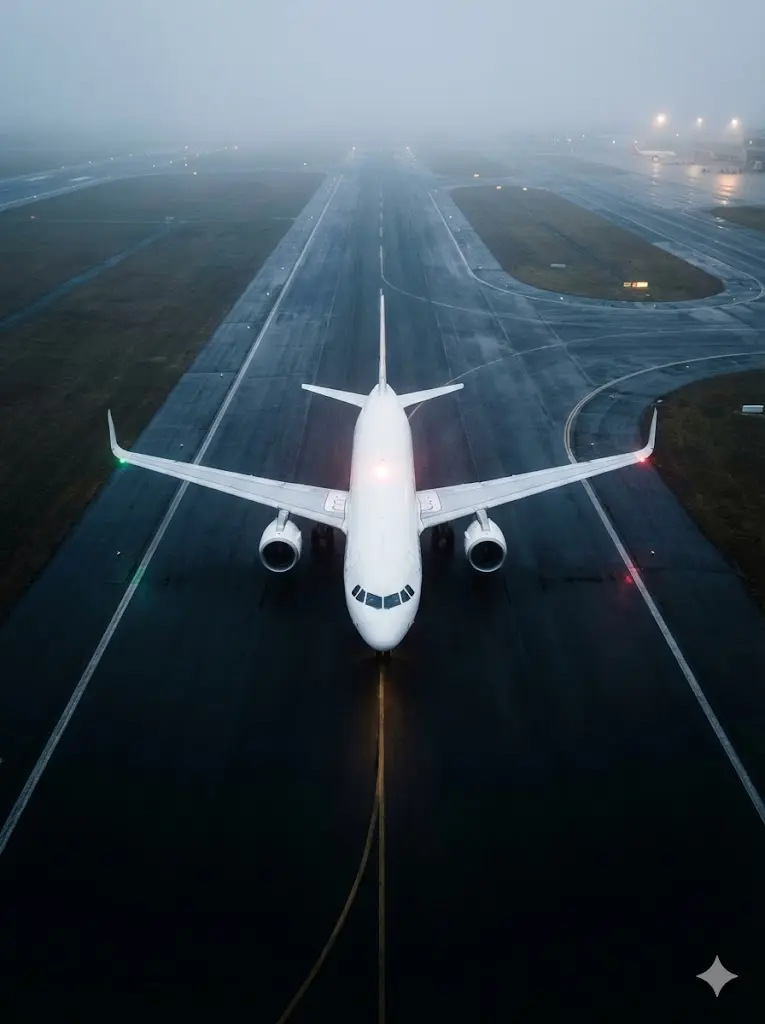 Samolot na pasie startowym